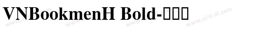 VNBookmenH Bold字体转换